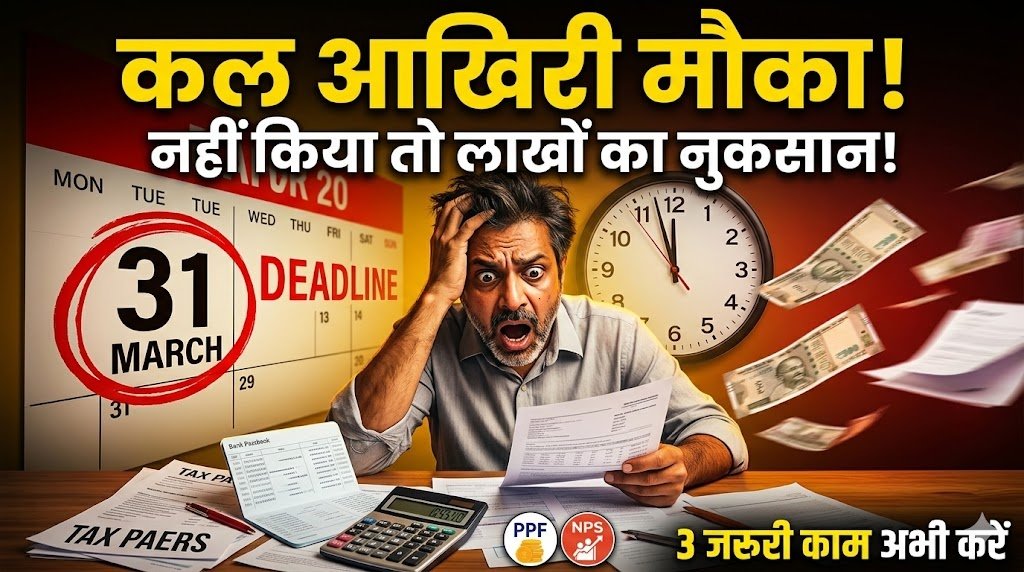 कल तक निपटा लें ये 3 जरूरी काम, नहीं तो हो सकता है लाखों का नुकसान, पढ़े खबर