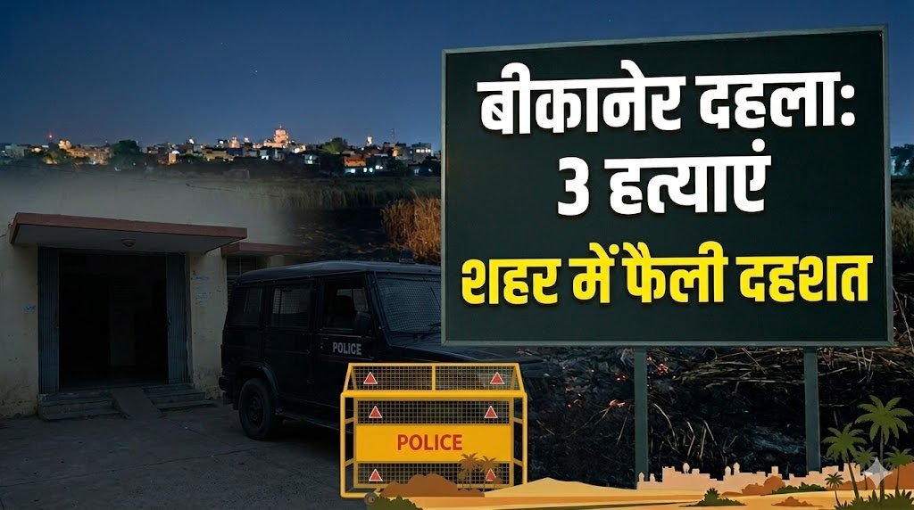 बीकानेर दहला: एक ही दिन में तीन हत्याएं, शहर में फैली दहशत