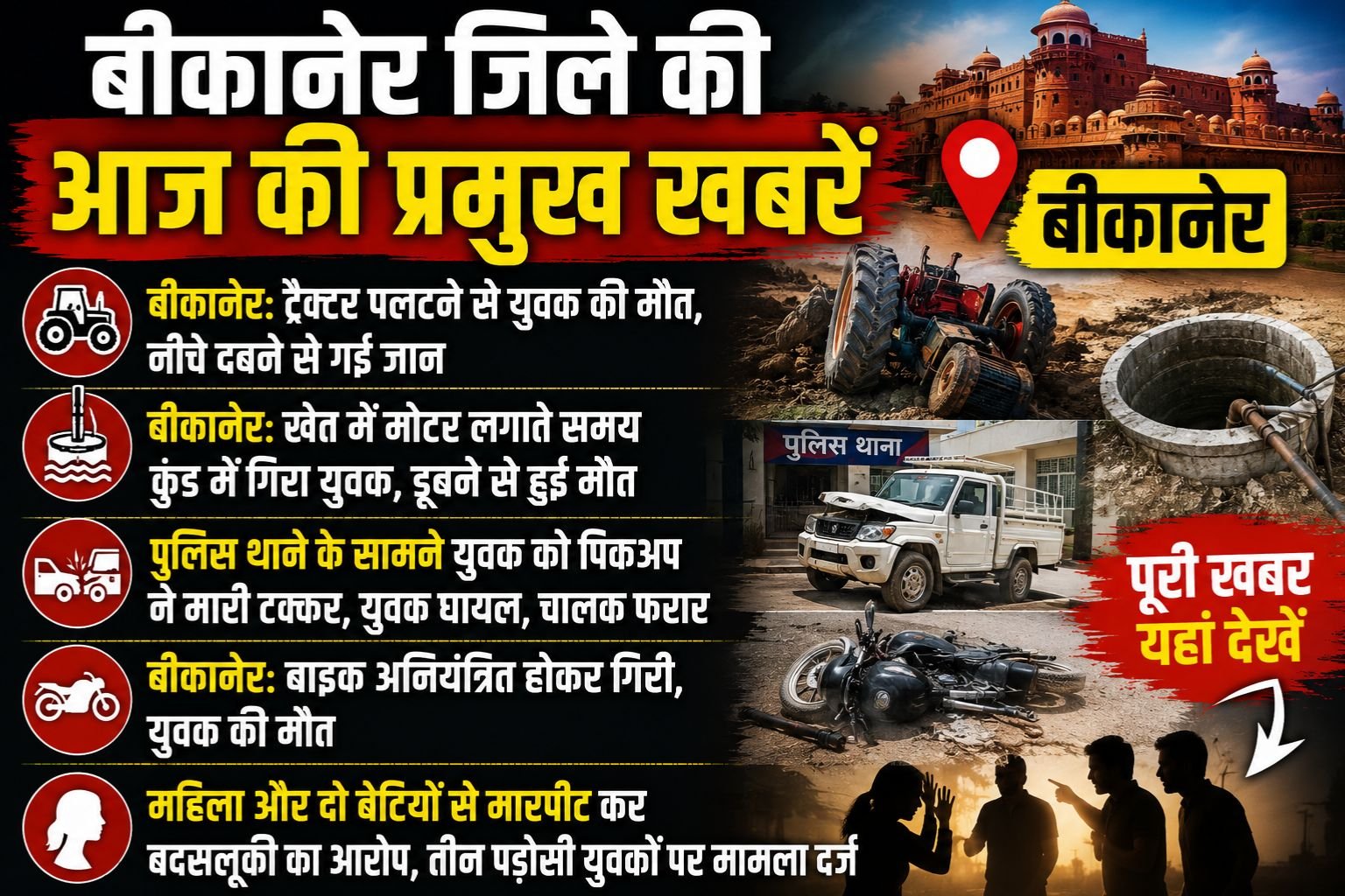 Today's Top Headlines from Bikaner District